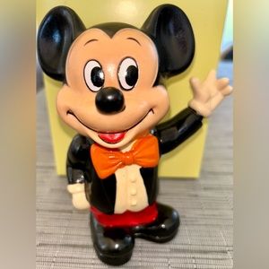 Walt Disney Productions Vintage Collectible Mickey Mouse Plastic Bank